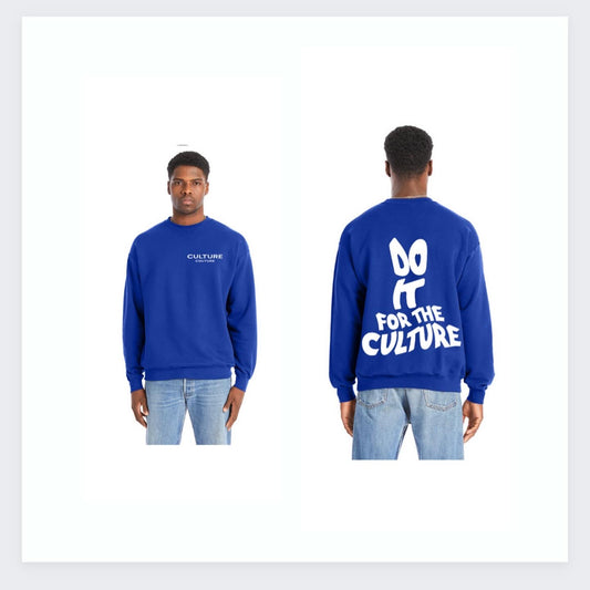 Do It For The Culture Sweatshirt In The Blue Colorway
